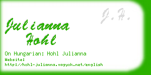 julianna hohl business card